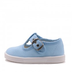 Organic cotton nugget with buckle and flexible sole