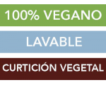 100% vegano + lavable + curtición vegetal
